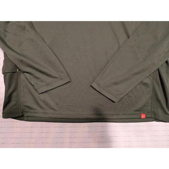 The American Outdoorsman Fishing Long Sleeve Shirt Green Active Large - Picture 8 of 12